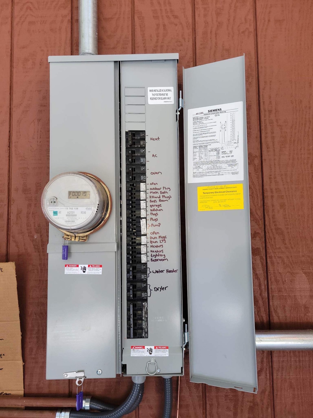 Attic furnace diagnostic + panel upgrade